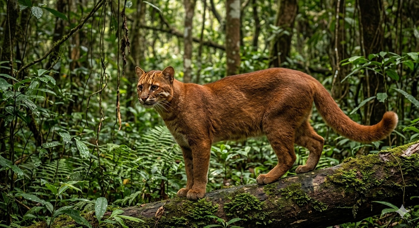 Asian Golden Cat in Chittagong Hill Tracts