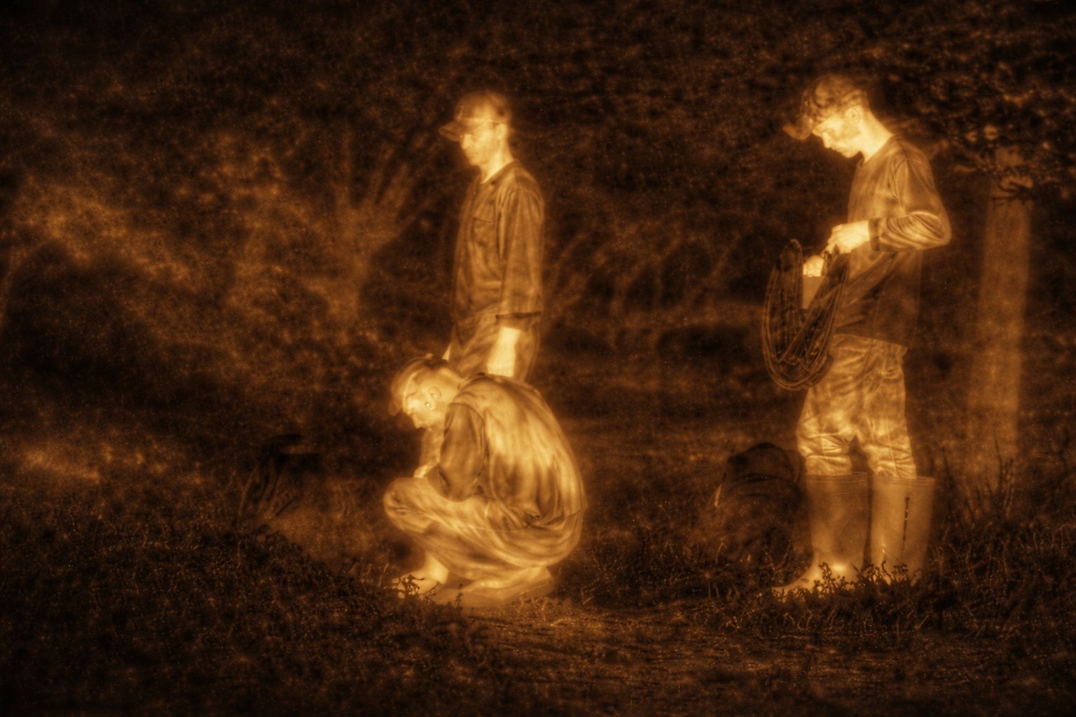 Nighttime wildlife conservation fieldwork in Bangladesh