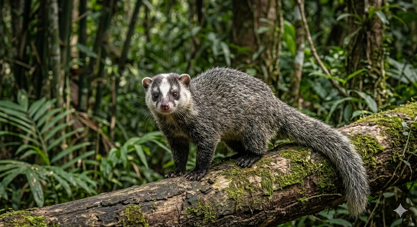 Ferret-Badger in Hill forests of Bangladesh